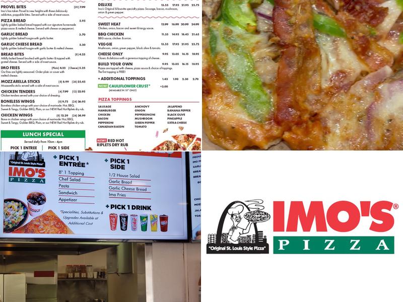 Imo's Pizza Menu