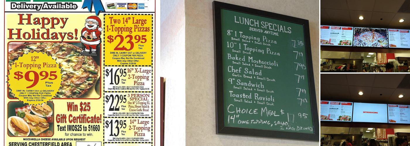 Imo's Pizza Menu