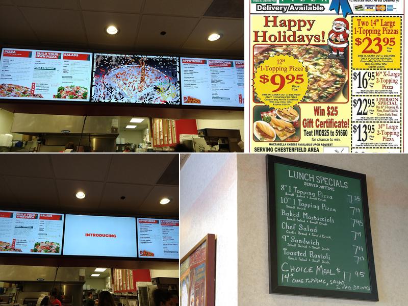 Imo's Pizza Menu