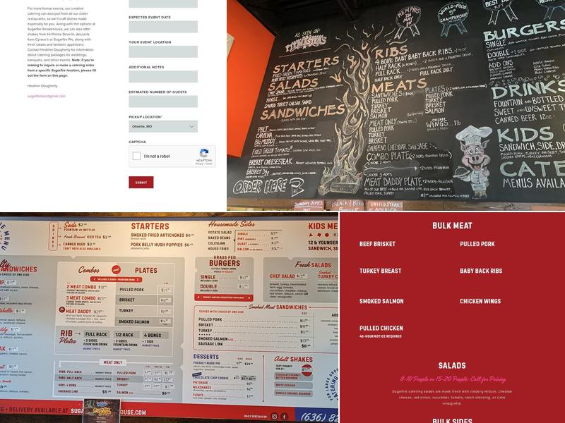 Sugarfire 44 Menu