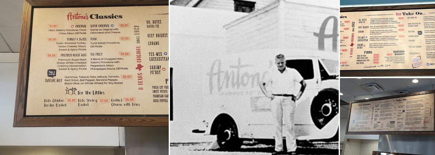 Antone's Menu