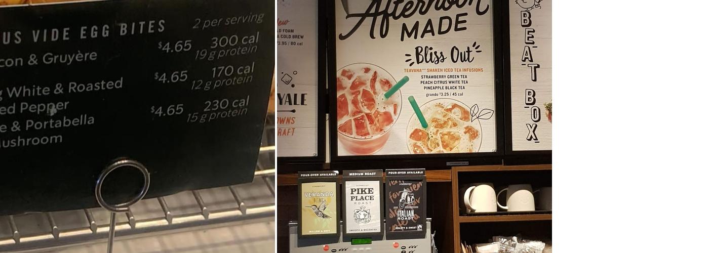 Starbucks Menu