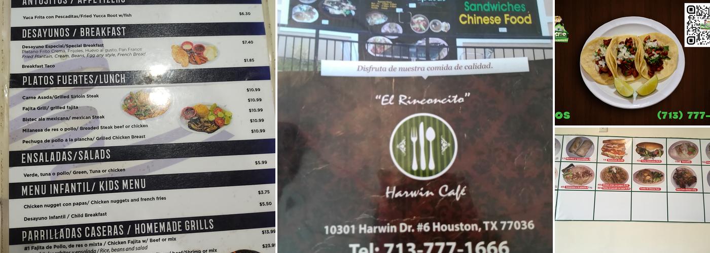 Harwin Cafe Menu