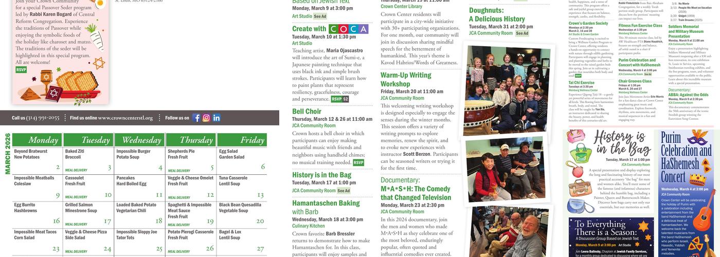 Circle @ Crown Cafe Menu