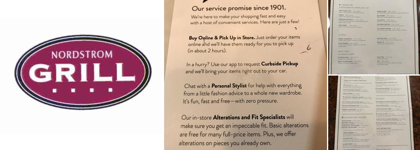 Nordstrom Grill Menu