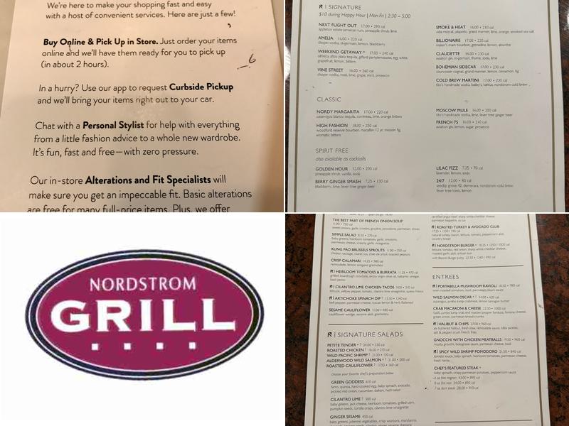 Nordstrom Grill Menu