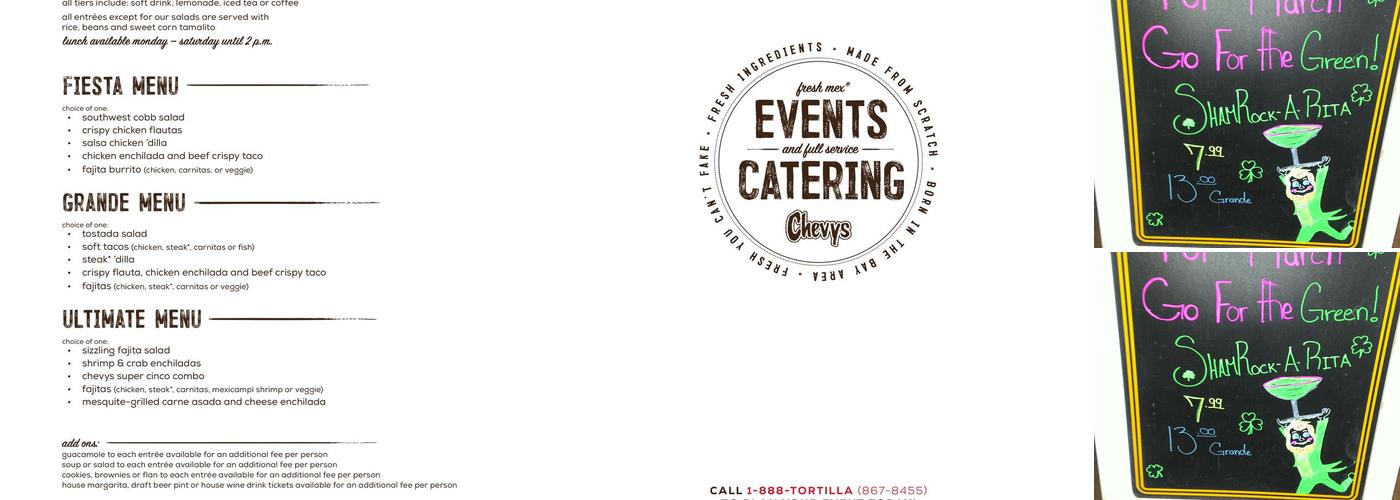 Chevys Fresh Mex Menu