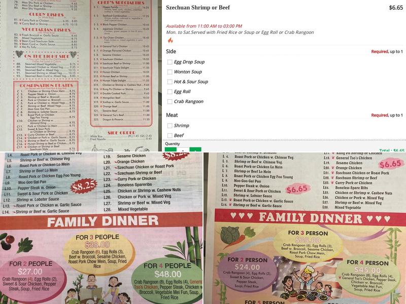 Super Wok Menu