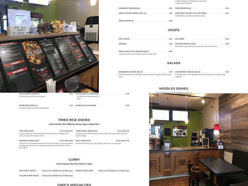 Ho Wun Chinese Restaurant Menu