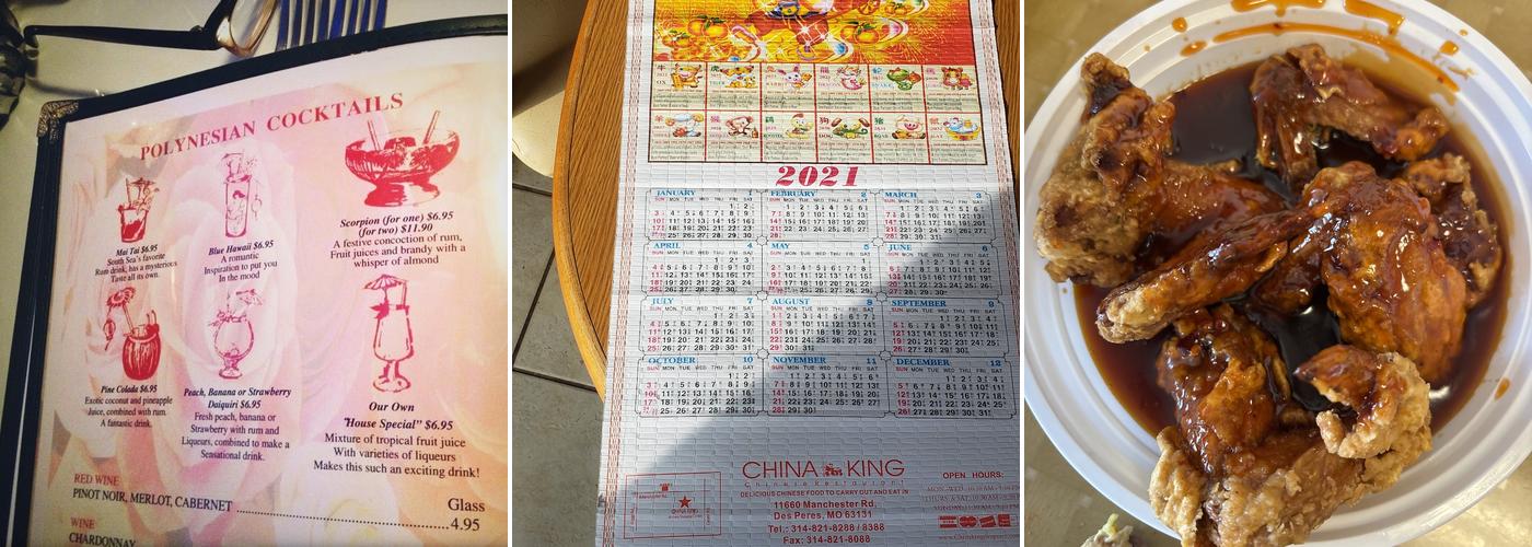 China King Menu