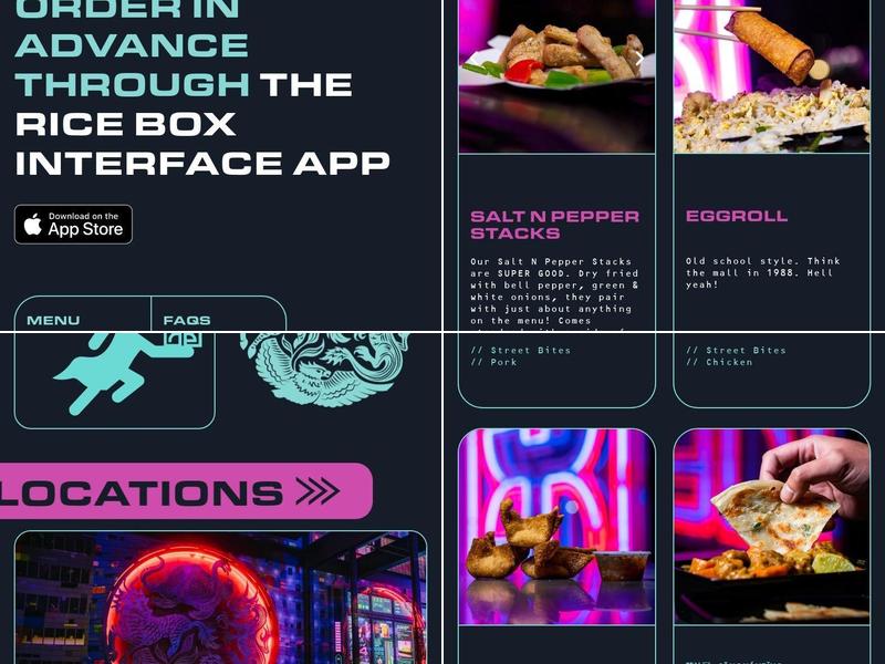 The Rice Box Menu