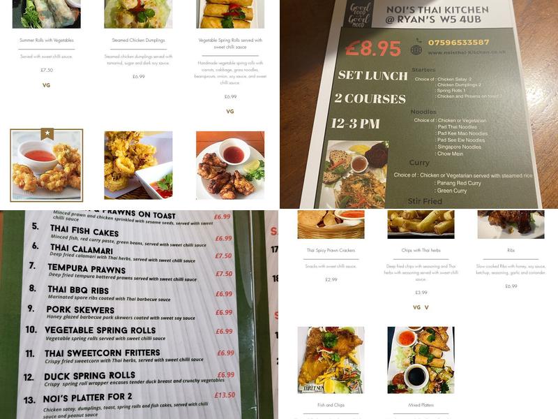Noi's Thai Kitchen Menu