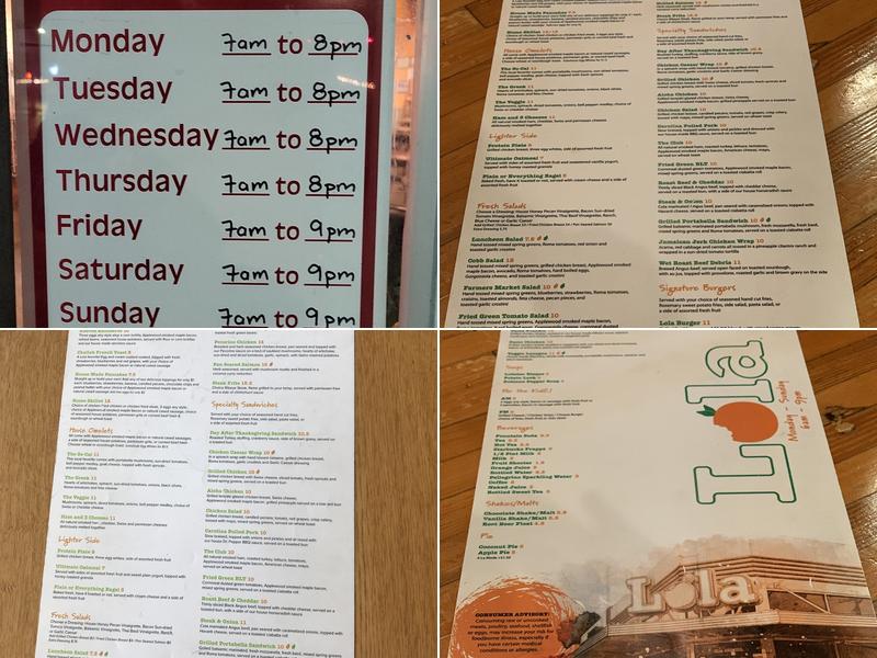 Lola Menu