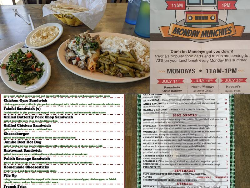 Haddad's Restaurant Menu