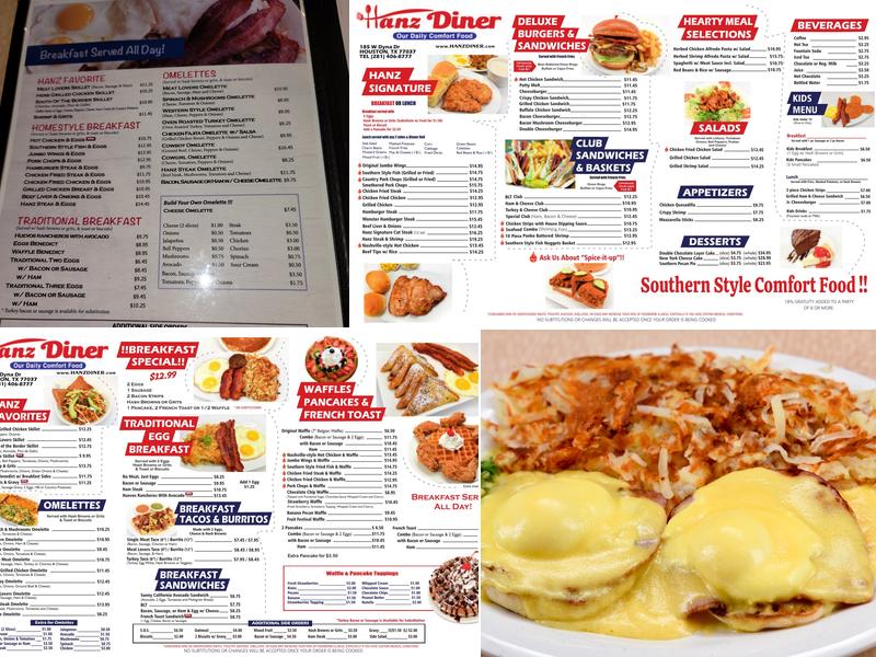Hanz Diner Menu