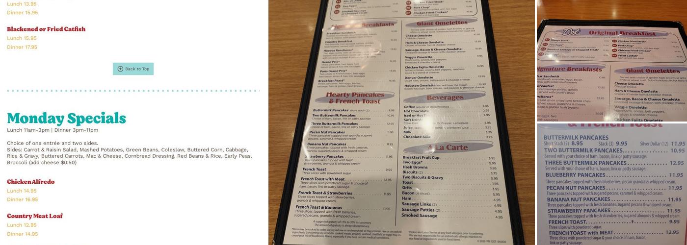 Dot Coffee Shop Menu