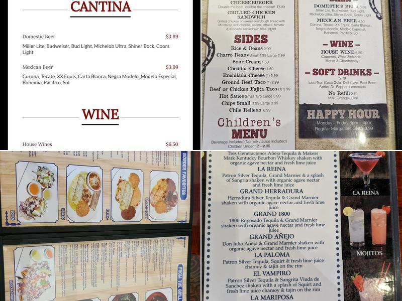 El Vaquero Mexican Diner Menu