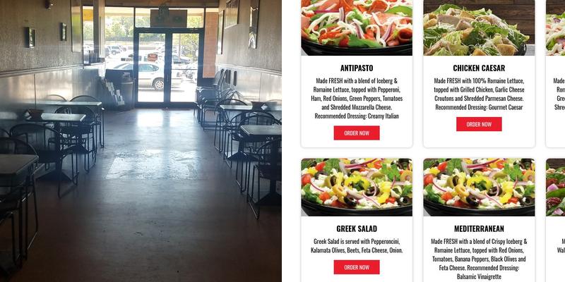Blackjack Pizza & Salads Menu