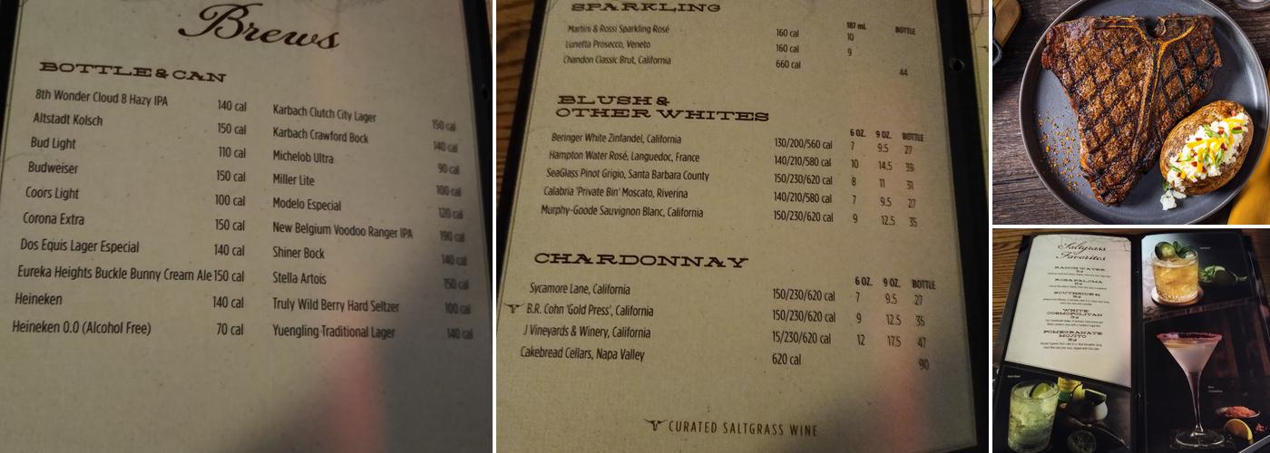 Saltgrass Steak House Menu