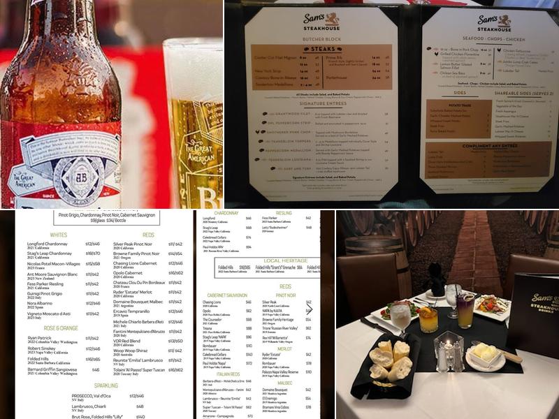 Sam's Steakhouse Menu