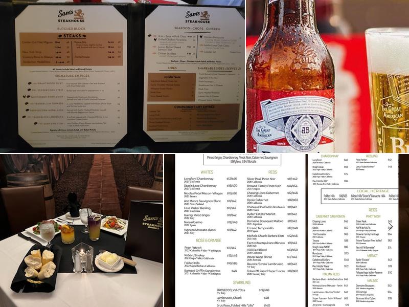 Sam's Steakhouse Menu