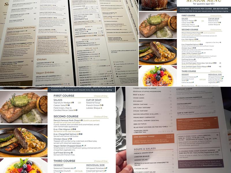 Perry's Steakhouse & Grille Menu