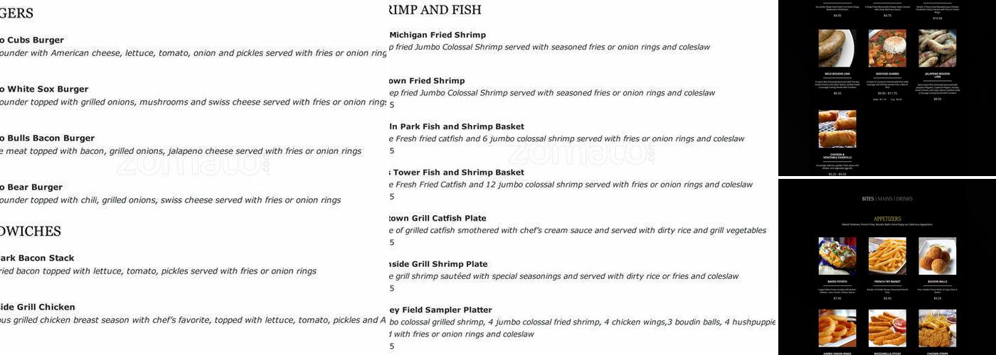 Chicago Bar & Grill Menu