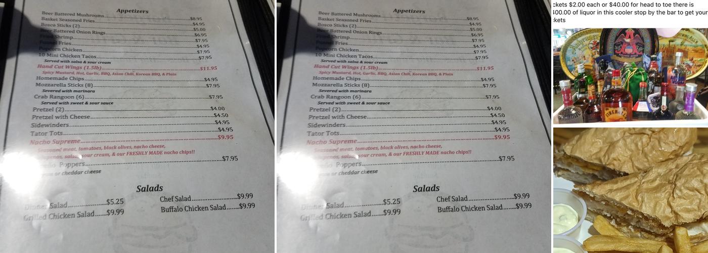 Borgetti's Bar & Grill Menu