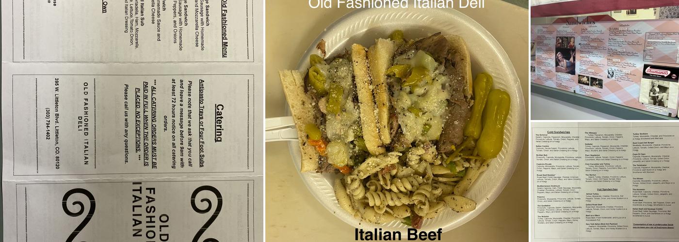 Old Fashioned Italian Deli Menu