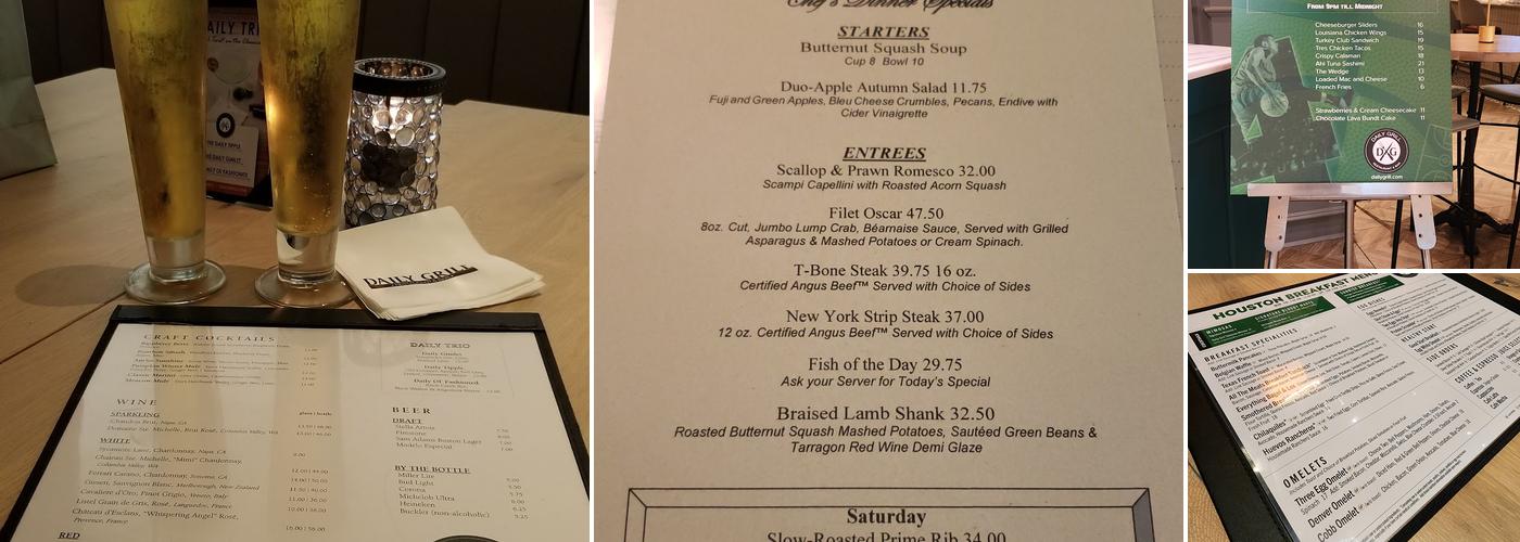 The Daily Grill Menu