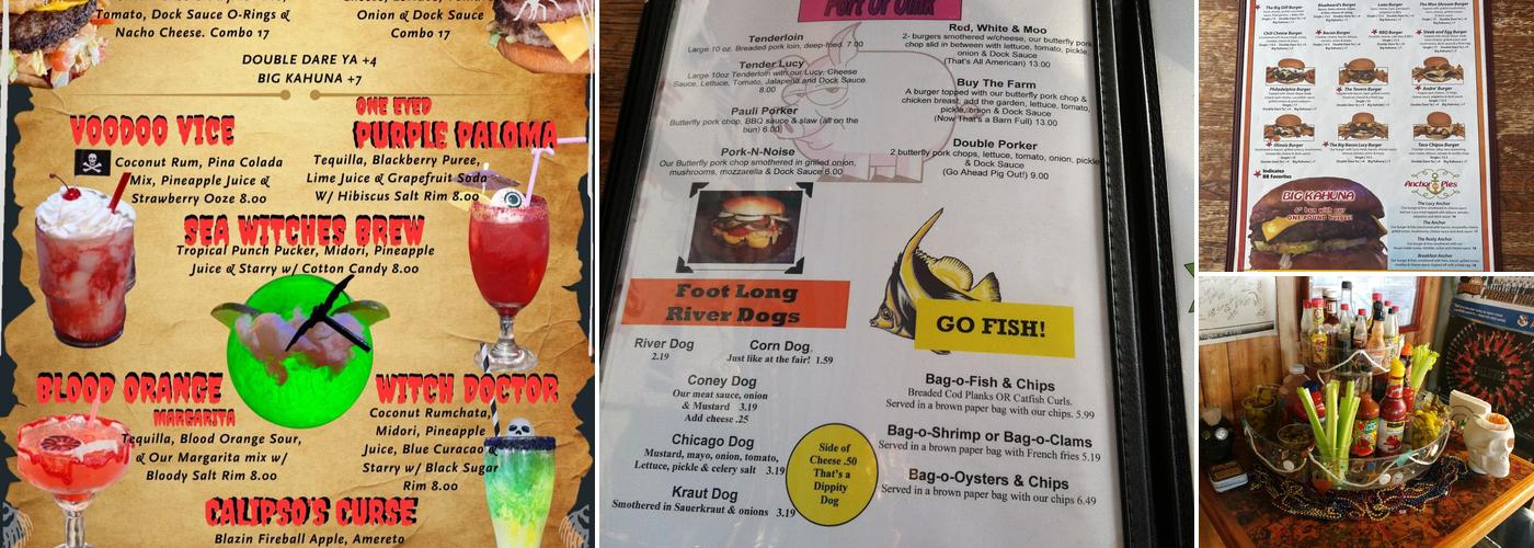 Burger Barge Menu