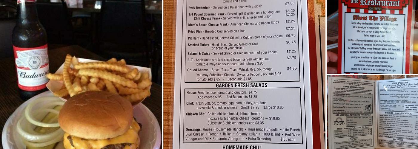 Village Bar Menu