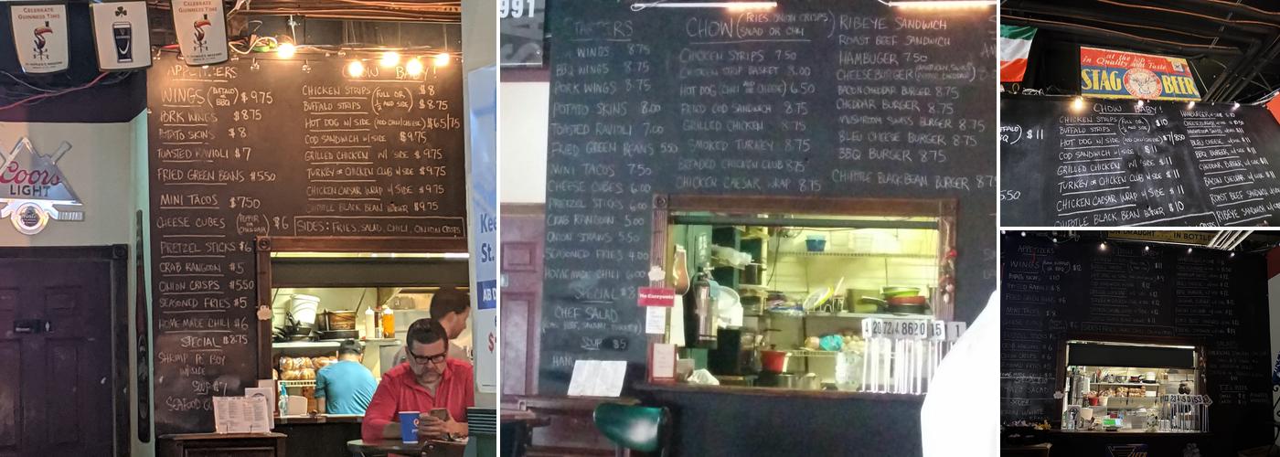 Jack Patrick's Bar & Grill Menu