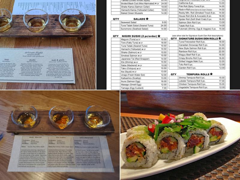 Izakaya Den Menu