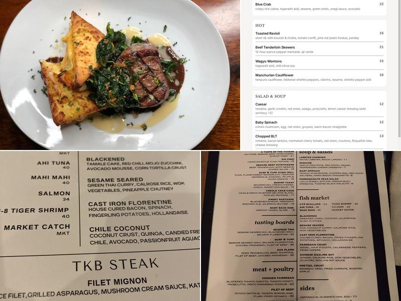 The Tavern Kitchen & Bar Menu