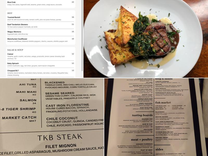 The Tavern Kitchen & Bar Menu
