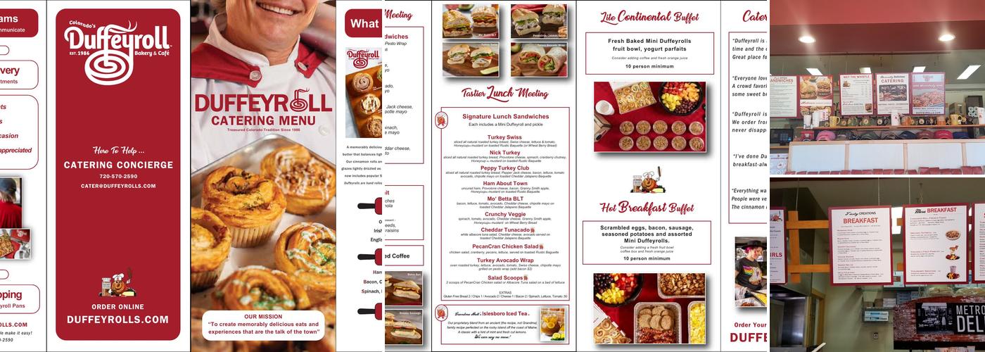 Duffeyroll Bakery Cafe Menu