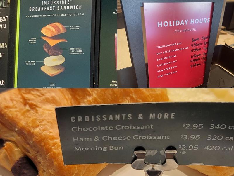 Starbucks Coffee Company Menu