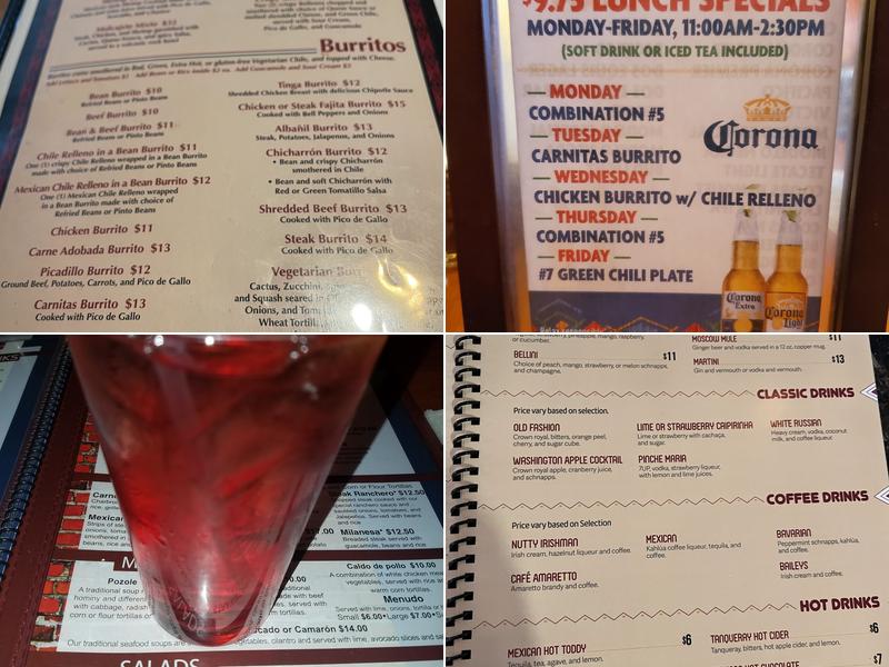 Chula on Broadway Cocina Mexicana Menu