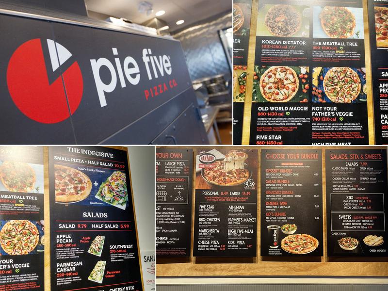 Pie Five Pizza Menu