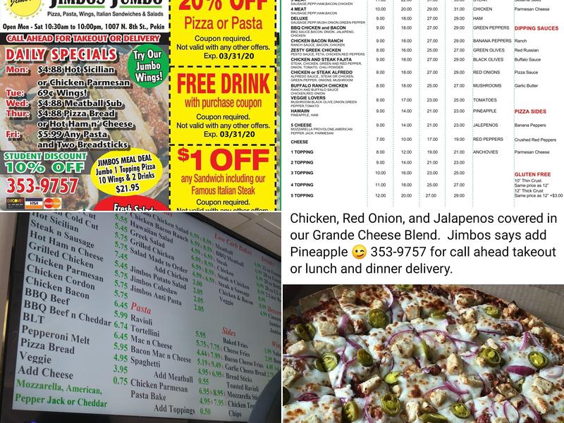 Jimbo's Jumbo Menu