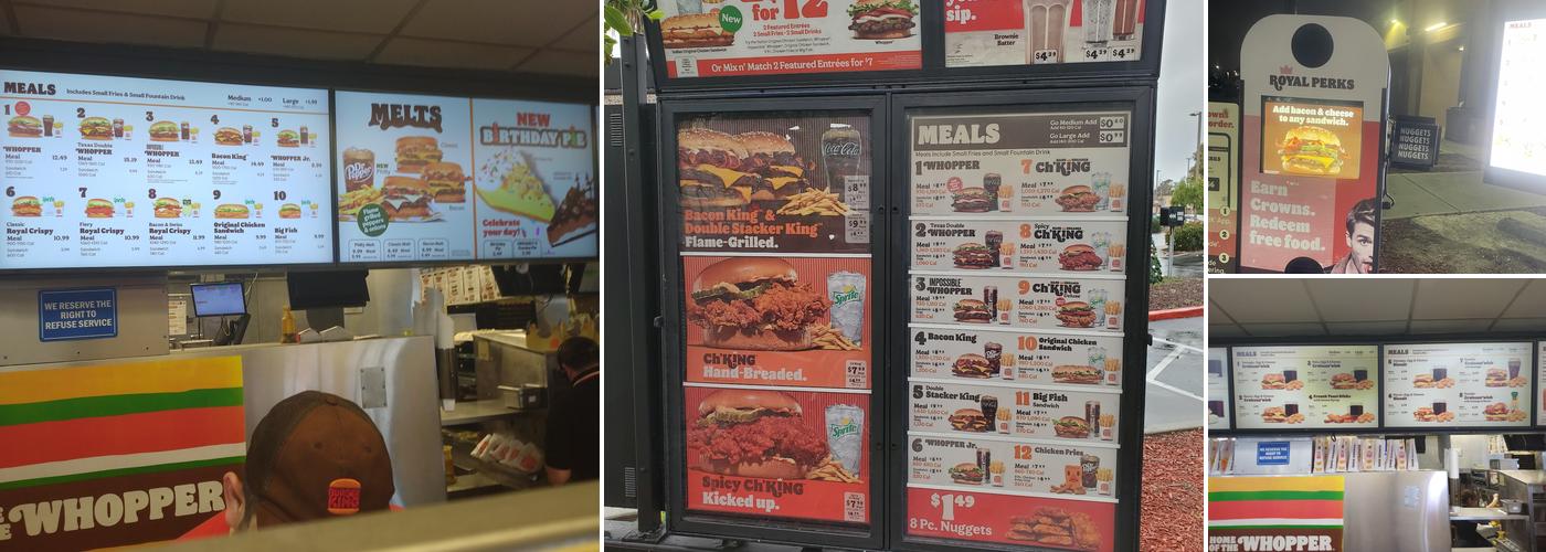 Burger King Menu