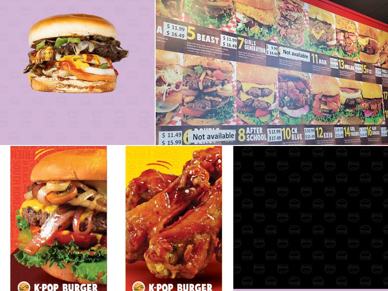 K-Pop Burger Menu