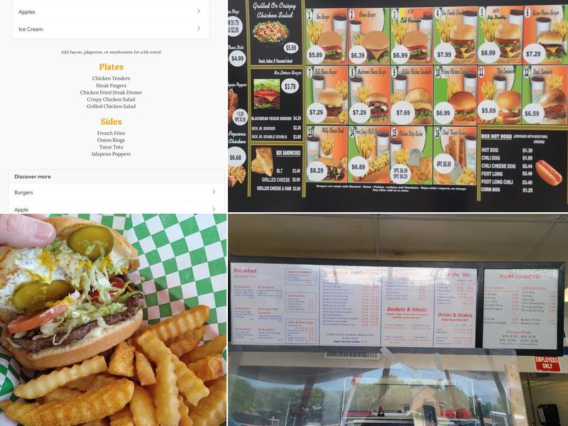 Burger Box Menu