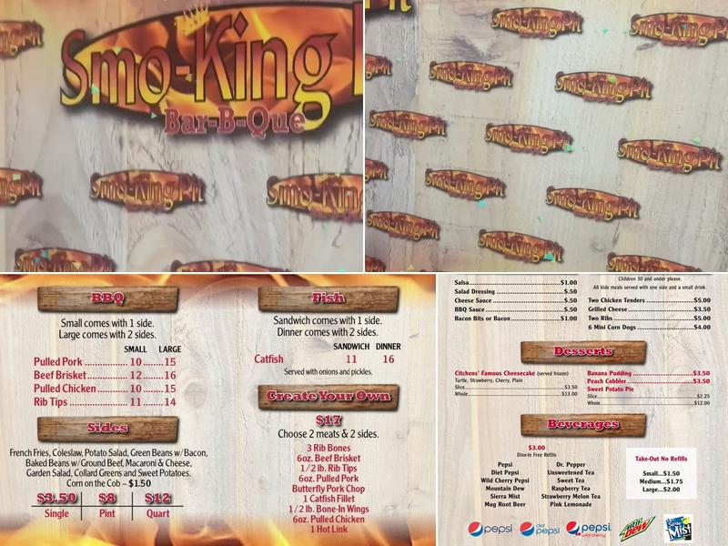 Smo-King Pit Menu