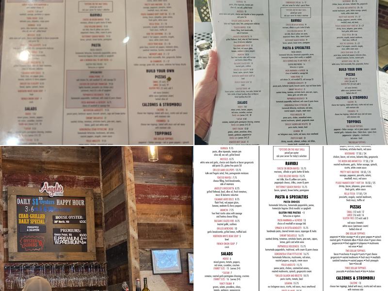 Angelo's Taverna - Littleton Menu