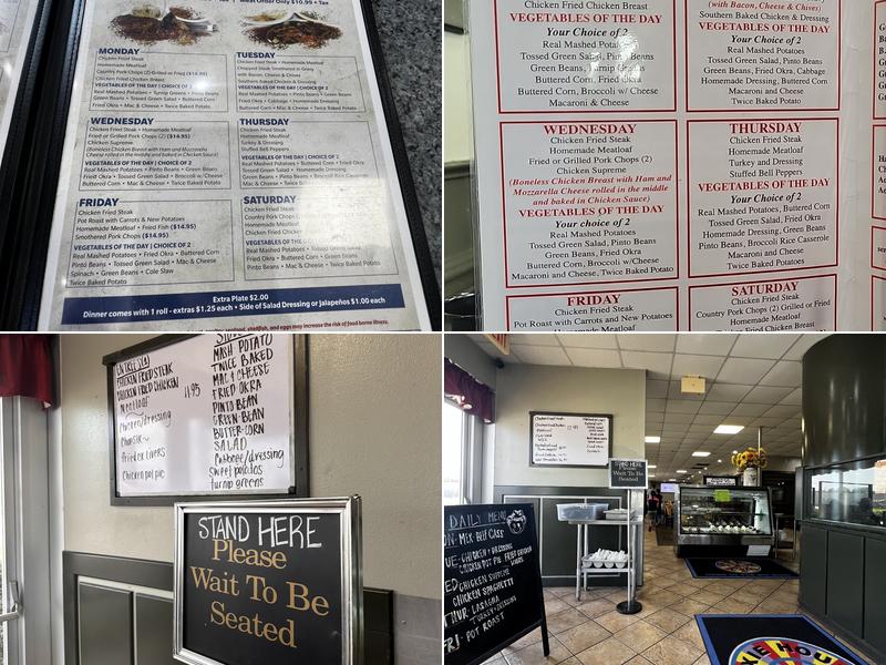 Dixie House Cafe Menu