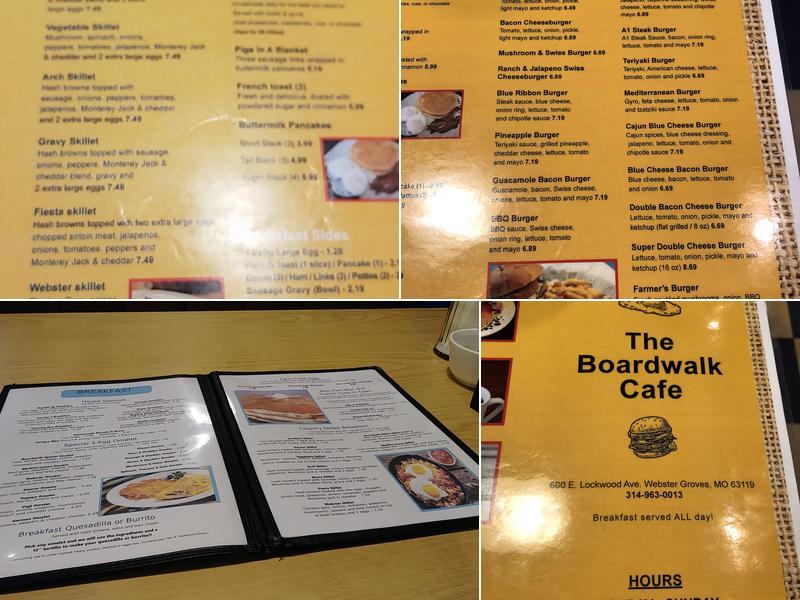Boardwalk Cafe Menu