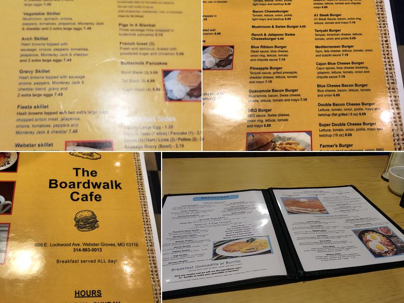 Boardwalk Cafe Menu
