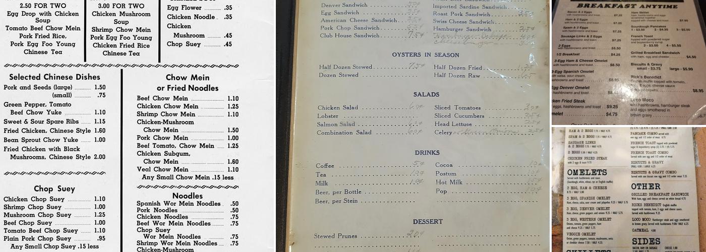 Manhattan Cafe Menu